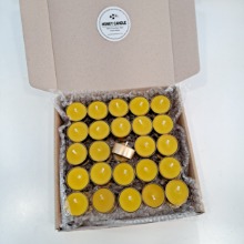천연밀랍초 골드 알루미늄 티라이트 캔들 100개입 대용량 벌크